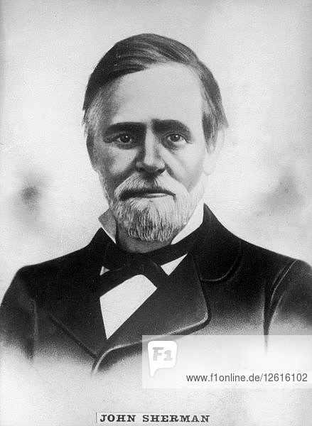 John Sherman (1823-1900)  American Republican representative and senator during civil war  c1910. Artist: Unknown