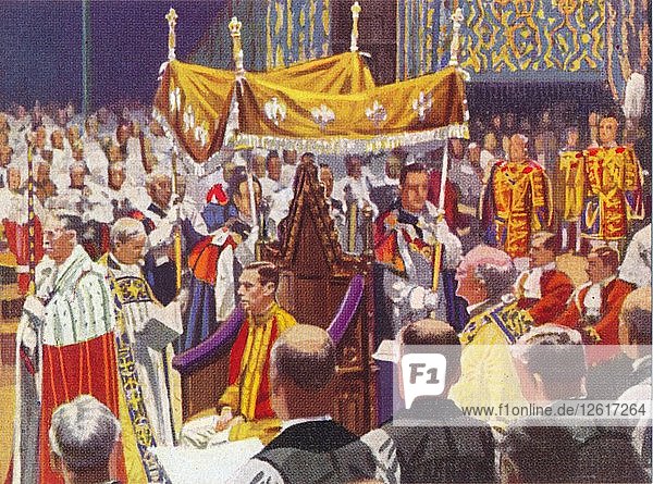 The Coronation of King George VI (1895-1952)  12 May 1937. Artist: Unknown