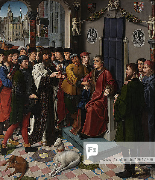 The Judgment of Cambyses (left panel) 1498. Artist: David Gerard (ca. 1460-1523)