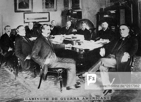 The American War cabinet  1898. Artist: Unknown