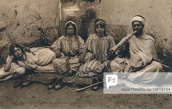 A photograph depicting traditional Arab people  c1909. Artist: Unknown