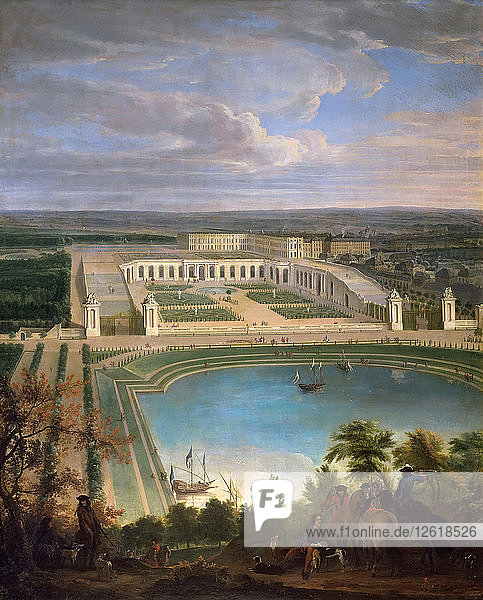 Lorangerie du château de Versailles. Künstler: Martin  Jean-Baptiste (1659-1735)