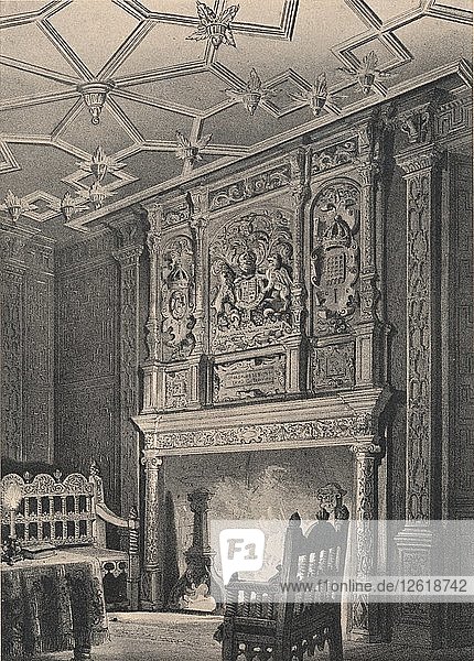Innenraum eines alten Hauses in Enfield  Middlesex  bekannt als Queen Elizabeths Palace   1915. Künstler: Unbekannt.