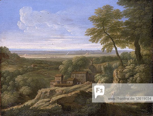 Landschaft  1635-1675. Künstler: Gaspard Dughet.