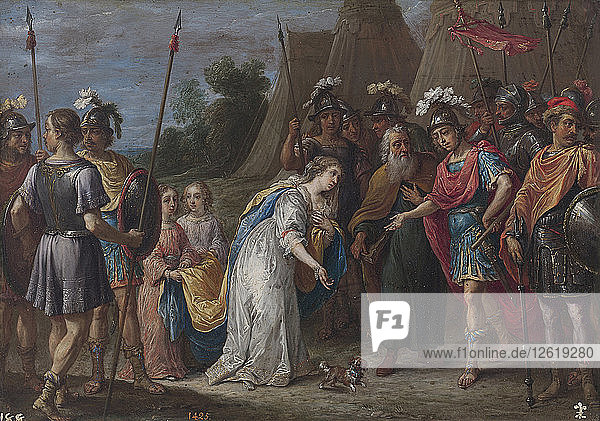 Armida vor Godfrey von Bouillon  1628?1630. Künstler: Teniers  David  der Jüngere (1610-1690)