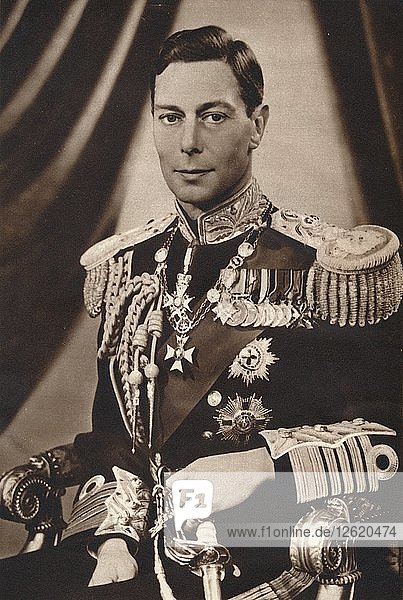 Seine Majestät König Georg VI.  um 1936. Künstler: Kapitän P. North.