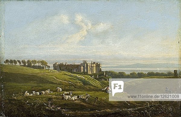 St. Donats Castle  1820. Künstler: George Orleans De La Motte