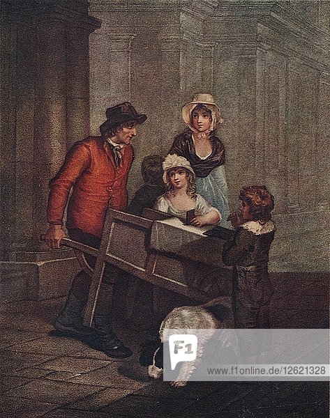 Cries of London Tafel 12: Heißer Gewürzlebkuchen  rauchend heiß!  1796  (1911). Künstler: Unbekannt