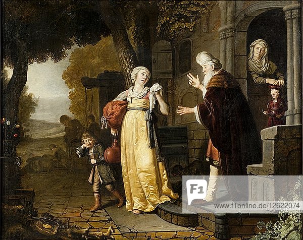 Die Entlassung von Hagar  1639-1676. Künstler: Jan Victors