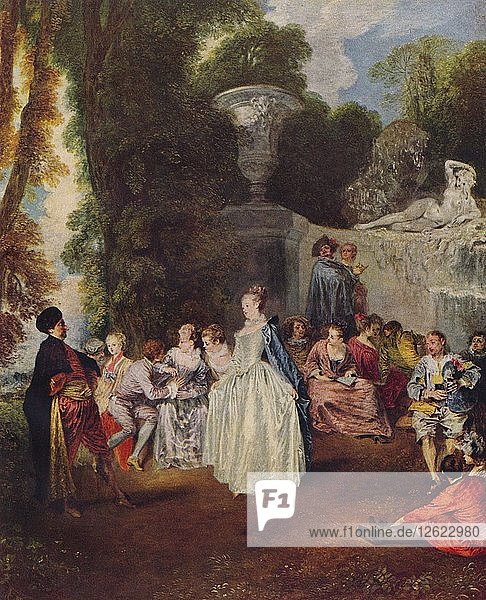 Fetes Venitiennes  um 1718  (1938). Künstler: Jean-Antoine Watteau