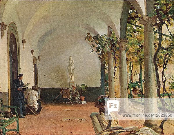 Villa Torre Galli Die Loggia  1910. Künstler: John Singer Sargent.