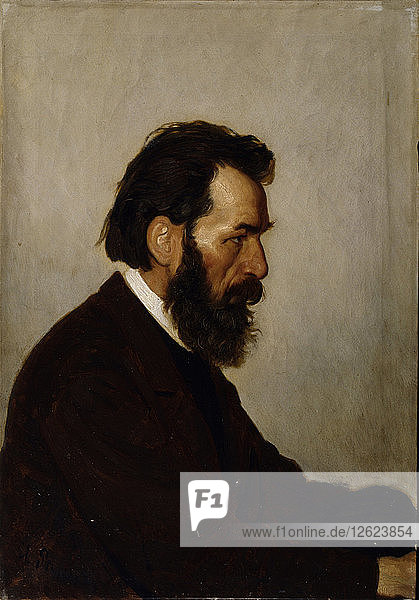 Porträt des Architekten Alexey Ivanovich Shevtsov  1869. Künstler: Repin  Ilja Jefimowitsch (1844-1930)