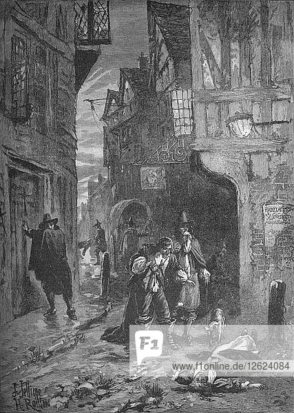 The Great Plague: scenes in the streets of London 1665-1666 (1905). Artist: Unknown.