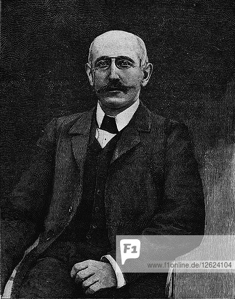 Hauptmann Alfred Dreyfus  französischer Soldat  der durch die Dreyfus-Affäre in Ungnade gefallen ist  um 1900 (1906). Künstler: Unbekannt.