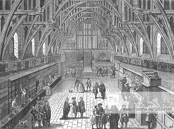 Innenraum der Old Westminster Hall  1797 (1897). Künstler: Unbekannt.