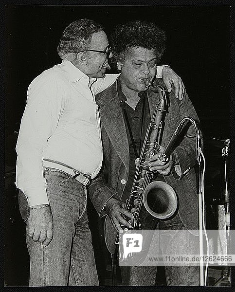 Buddy Rich and Steve Marcus at the Royal Festival Hall  London  June 1985. Artist: Denis Williams