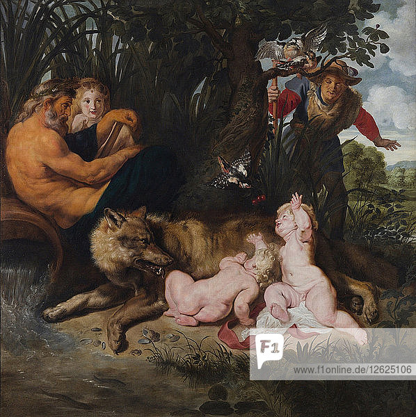 Die Entdeckung von Romulus und Remus  1612. Künstler: Rubens  Pieter Paul (1577-1640)