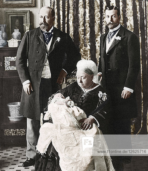 Die Taufe des zukünftigen Königs Edward VIII. am 16. Juli 1894. Künstler: Unbekannt