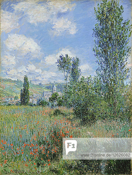 Ansicht von Vétheuil. Künstler: Monet  Claude (1840-1926)