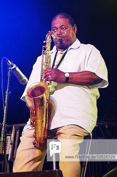 Pee Wee Ellis Love Supreme Jazz Festival Glynde Place East Sussex 2015. Artist: Brian OConnor.