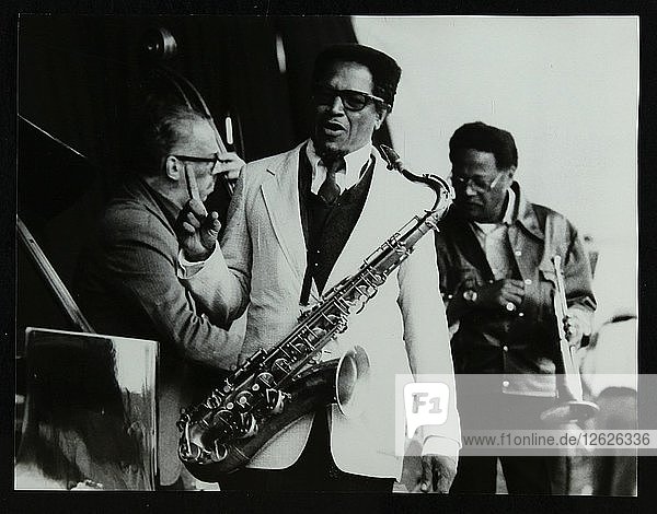 George Duvivier  Illinois Jacquet und Clark Terry auf dem Newport Jazz Festival  Middlesbrough  1978. Künstler: Denis Williams