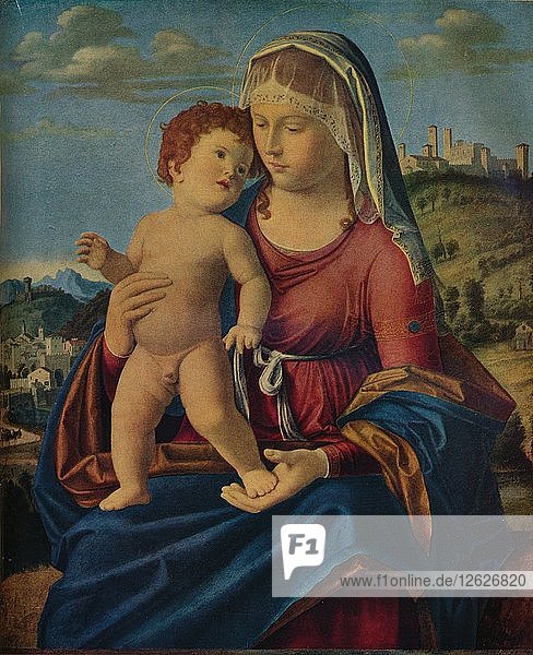 Die Jungfrau mit dem Kind  um 1496-9. Künstler: Giovanni Battista Cima da Conegliano.