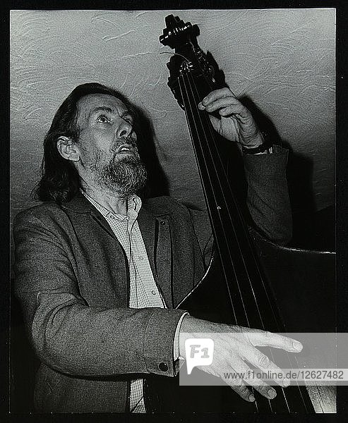 Bassist Peter Ind at the Bass Clef  London  1985. Artist: Denis Williams