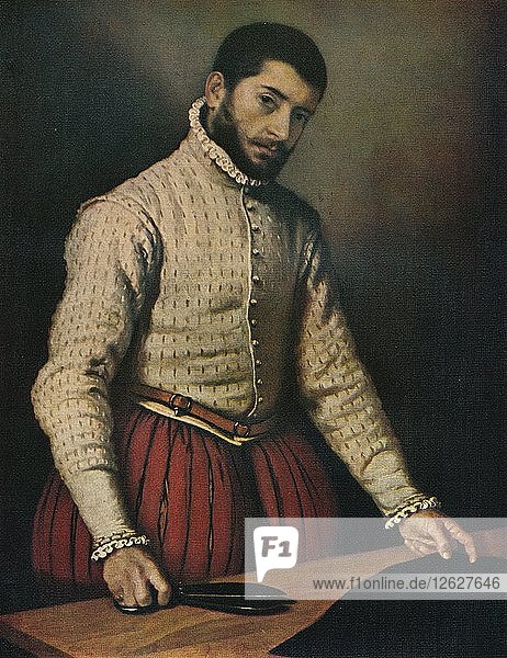 Der Schneider (Il Tagliapanni)  um 1565  (1911). Künstler: Giovanni Battista Moroni