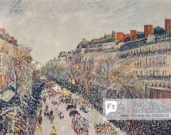 La Mi-Careme sur les Boulevards  1897. Künstler: Camille Pissarro.