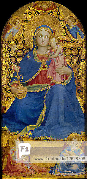Die Jungfrau der Demut. Künstler: Angelico  Fra Giovanni  da Fiesole (ca. 1400-1455)