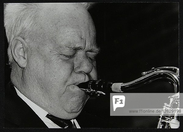 Lennart Anderson playing tenor saxophone at The Fairway  Welwyn Garden City  Hertfordshire  2003. Artist: Denis Williams