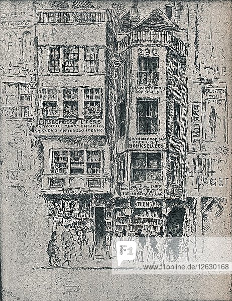 Old Strand Shops  um 1900  (1906-7). Künstler: Joseph Pennell