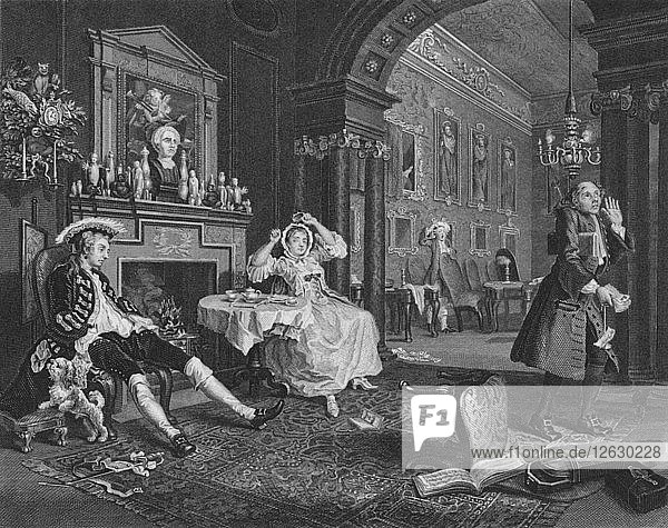 Marriage A La Mode - Frühstücksszene  um 1832. Künstler: TE Nicholson.