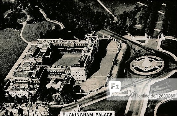 Luftaufnahme des Buckingham Palace  1939. Künstler: Unbekannt