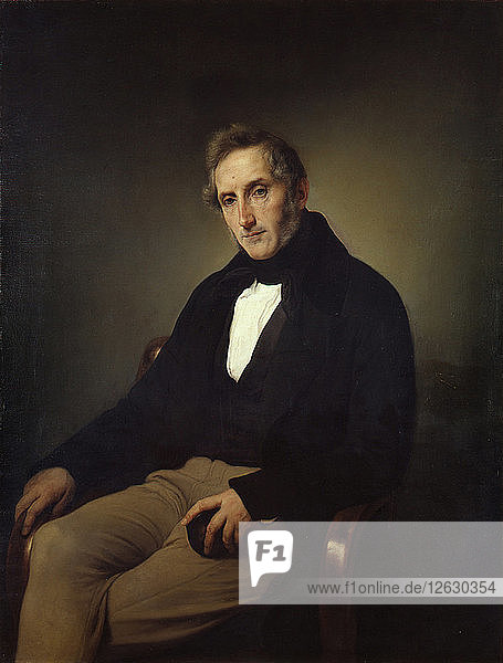 Porträt des Dichters Alessandro Manzoni (1785-1873). Künstler: Hayez  Francesco (1791-1882)