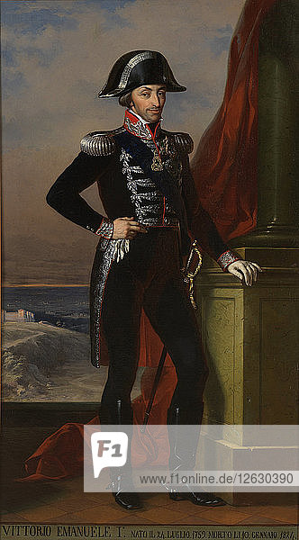 Viktor Emanuel I. von Sardinien (1759-1824). Künstler: Anonym