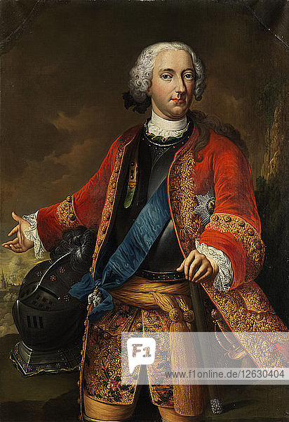 Porträt von Karl I.  Herzog von Braunschweig-Wolfenbüttel (1713-1780). Künstler: Eichler  Johann Conrad (1688-1748)
