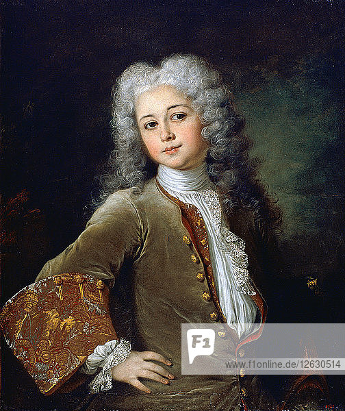 Porträt eines jungen Mannes mit Perücke. Künstler: Largillière  Nicolas  de (1656-1746)