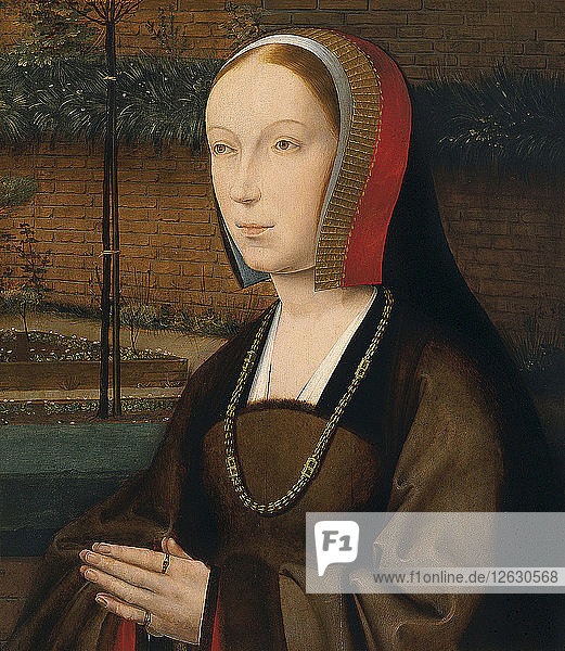 Porträt einer weiblichen Spenderin. Künstler: Provost (Provoost)  Jan (1465-1529)