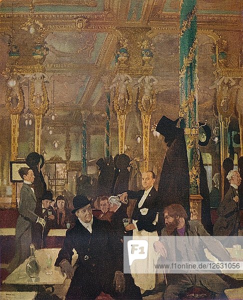 Das Cafe Royal  London  1912. Künstler: William Newenham Montague Orpen.