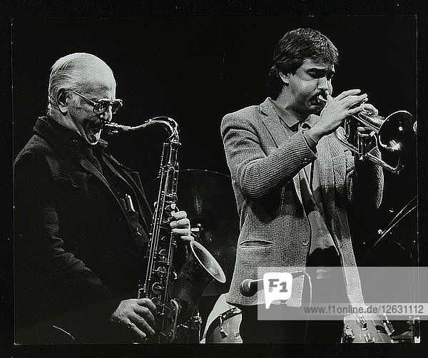 Das Ronnie Scott Quintett im Forum Theatre  Hatfield  Hertfordshire  29. November 1985. Ronnie Sco Künstler: Denis Williams