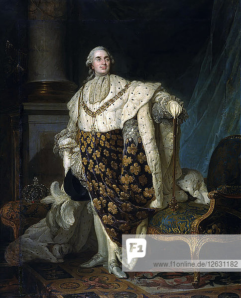 Porträt des Königs Ludwig XVI. (1754-1793). Künstler: Duplessis  Joseph-Siffred (1725-1802)