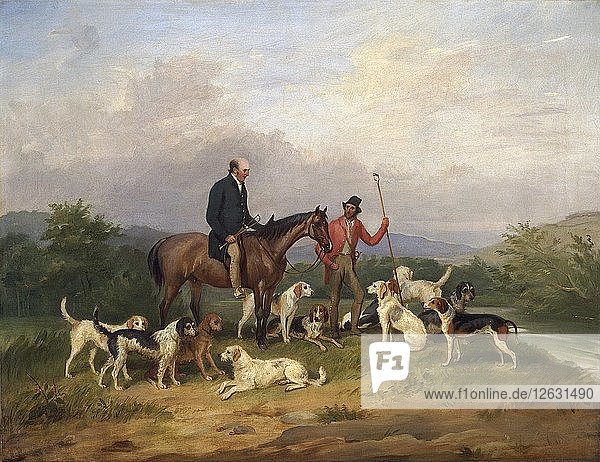 John Lloyd (1771-1829) und George Thomas von Llandyssil  um 1817. Künstler: Thomas Weaver