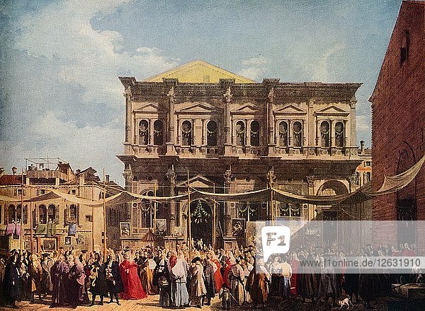 Venedig: Der Festtag des Heiligen Rochus  1735  (1938). Künstler: Canaletto