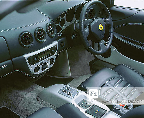 2001 Ferrari 360 Modena spider Innenraum. Künstler: Unbekannt.