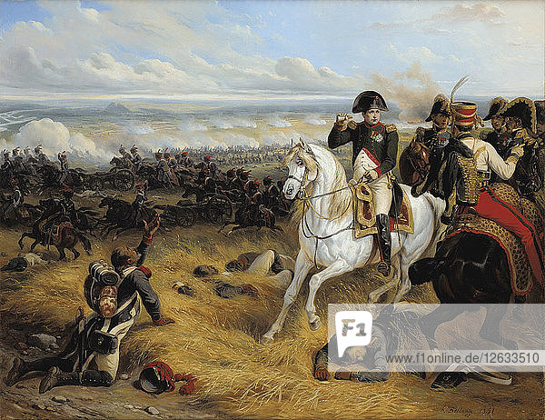 Napoleon in the Battle of Wagram  1841. Artist: Bellangé  Hippolyte (1800-1866)