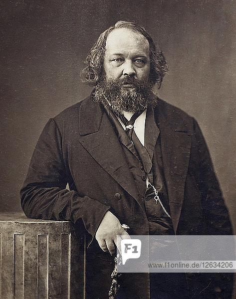 Porträt von Michail Alexandrowitsch Bakunin (1814-1876)  um 1860. Künstler: Nadar  Gaspard-Félix (1820-1910)