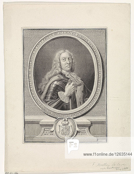 Dimitrie Cantemir (1673-1723)  1735. Künstler: La Cave  François Morellon de (tätig im 18. Jahrhundert)