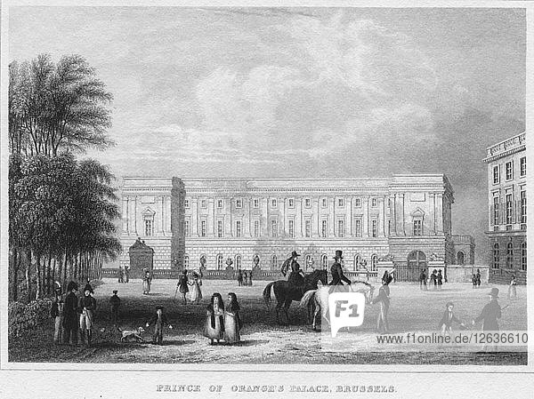 Palast des Prinzen der Orangen  Brüssel  1850. Künstler: Shury & Sohn.