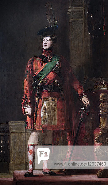 Porträt von König Georg IV.  1830. Künstler: David Wilkie.